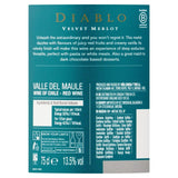 Diablo Velvet Merlot red wine 75cl - British product