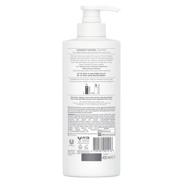 Dove Dandruff Control Shampoo for dandruff (British brand)