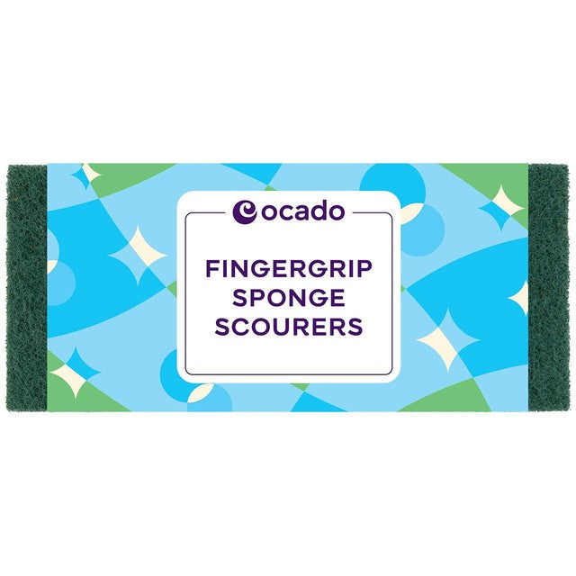 Ocado 6 fingergrip sponge scourers, imported from the UK