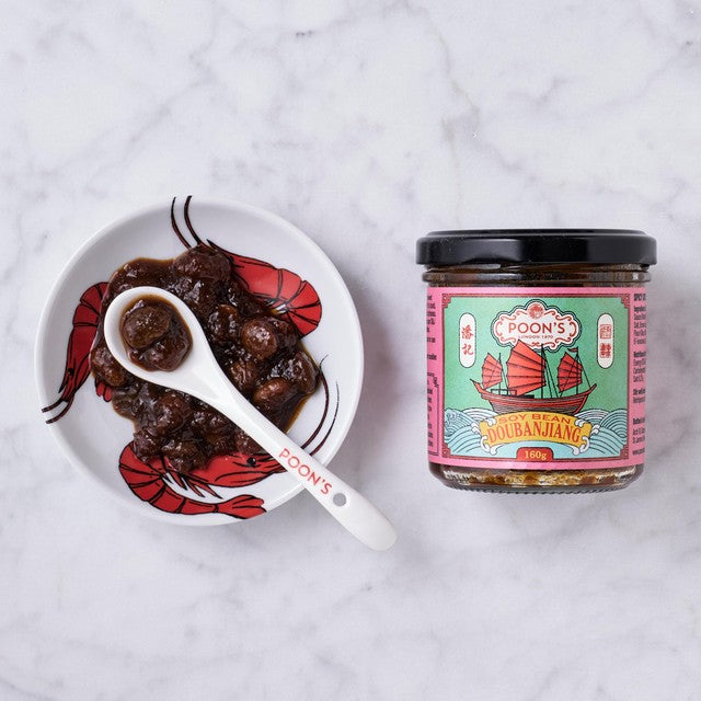 Poon's Doubanjiang Sauce jar, fermented soy bean chilli paste - British product