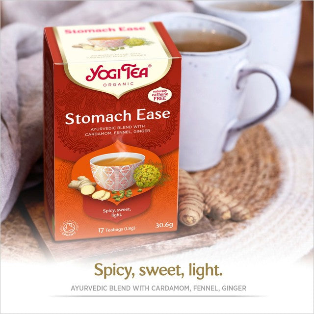 Yogi Tea Stomach Ease herbal tea bags 17 count (British brand)