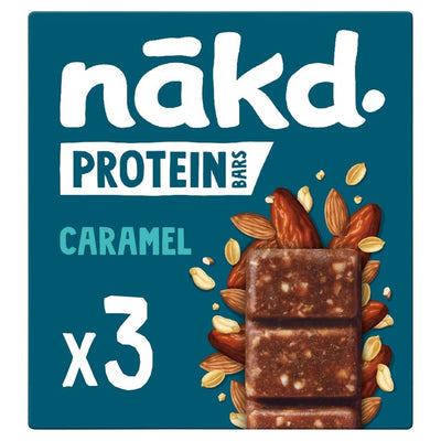 M&S Nakd Protein Caramel Snack Bars 3 x 45g- Buy online at McGrocer