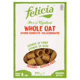 Felicia gluten-free organic oat mezzi rigatoni pasta 250g - British product