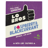 Lo Bros raspberry and blackcurrant kombucha 4x250ml multipack, UK version