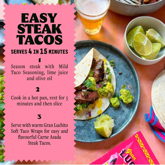 Gran Luchito Soft Taco Wraps 10 Pack - British product