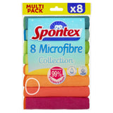 Spontex microfibre cloths 8 pack (British brand)