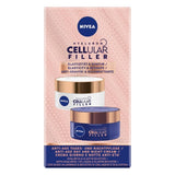 NIVEA Hyaluronic Acid Day and Night Face Cream Duo Pack 2x50ml, imported from the UK
