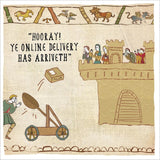 Woodmansterne Hysterical Histories greeting card, UK version