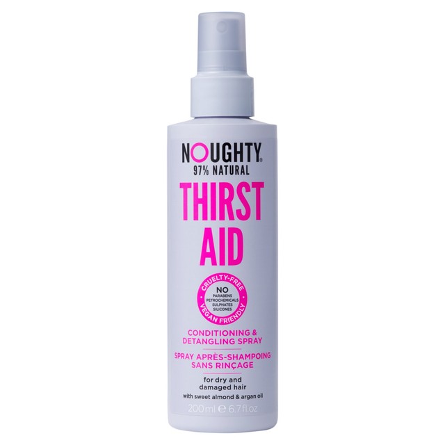 Noughty Thirst Aid Conditioning & Detangling Spray 200ml, imported from the UK