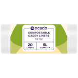 Ocado compostable caddy liners 5L, imported from the UK
