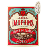Les Dauphins Cotes du Rhone white wine 75cl, UK version