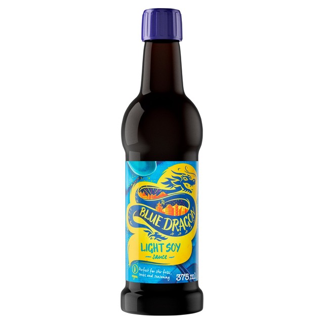 Blue Dragon light soy sauce 375ml - British product