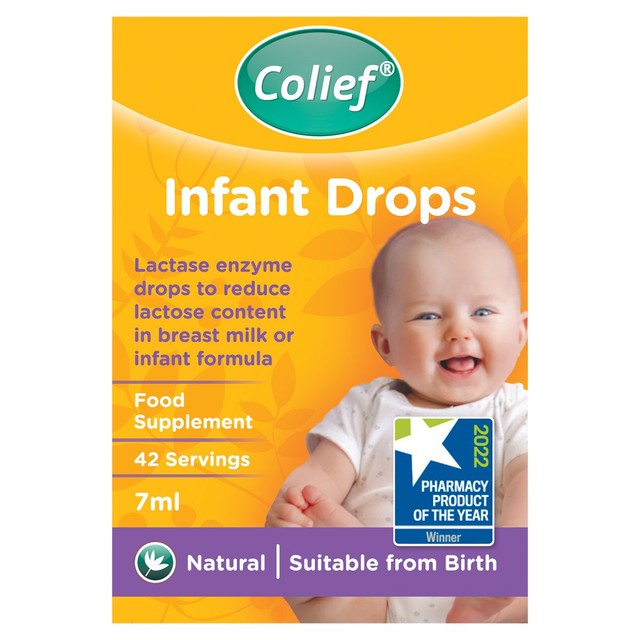 Colief lactase enzyme infant drops 7ml - British product