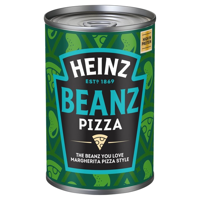 Heinz Baked Beans Pizza Style with Cheese and Basil 390g, UK version