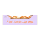 M&S M&S 4 Sticky Toffee Mini Loaf Cakes 294g- Buy online at McGrocer