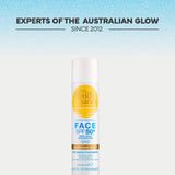 Bondi Sands SPF 50+ face sunscreen mist, imported from the UK