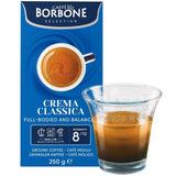 Caffe Borbone ground filter coffee Crema Classica 250g - British product