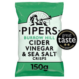 M&S Pipers Burrow Hill Cider Vinegar & Sea Salt Sharing Bag Crisps 150g- Buy online at McGrocer