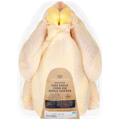 M&S M&S Select Farms British Free Range Corn-Fed Whole Chicken 1.65kg- Buy online at McGrocer