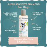 Wildwash super sensitive dog shampoo 250ml (British brand)