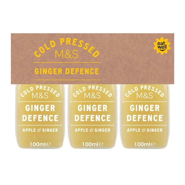 M&S Ginger Defence Ginger & Apple Health Shot Multipack 3 x 100ml