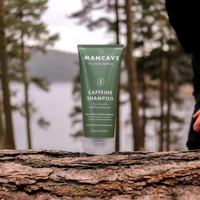 ManCave Caffeine Shampoo 200ml, imported from the UK
