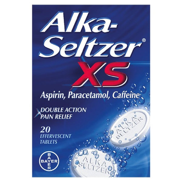 Alka Seltzer XS Extra Strong Pain Relief Effervescent Tablets 20 per pack