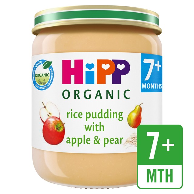 HiPP Organic Rice Pudding Apple Pear 160g, UK version