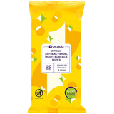 Ocado antibacterial multi surface citrus wipes 120 wipes, imported from the UK