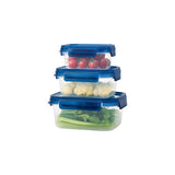LocknLock blue food storage containers 3pc set, UK version