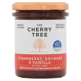 M&S The Cherry Tree Strawberry Rhubarb & Vanilla Extra Jam 225g- Buy online at McGrocer