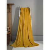 Deyongs mustard fleece throw 140cm x 180cm - British product