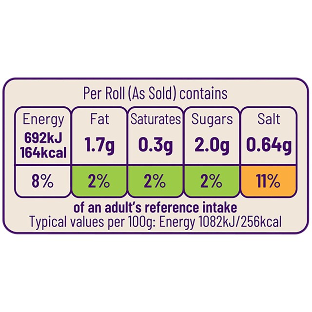 Ocado white oven bottom muffins 4 pack, imported from the UK