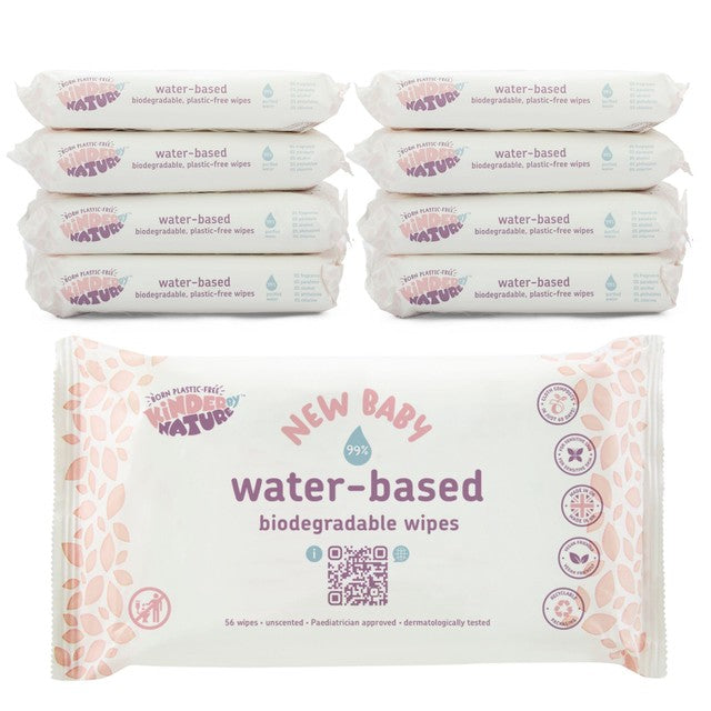 Kinder by Nature water-based wipes, UK version