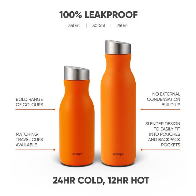 Smidge Summer Blush water bottle 500ml (British brand)