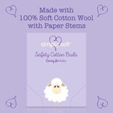 Simply Soft baby safety cotton buds pack of 50 (British brand)