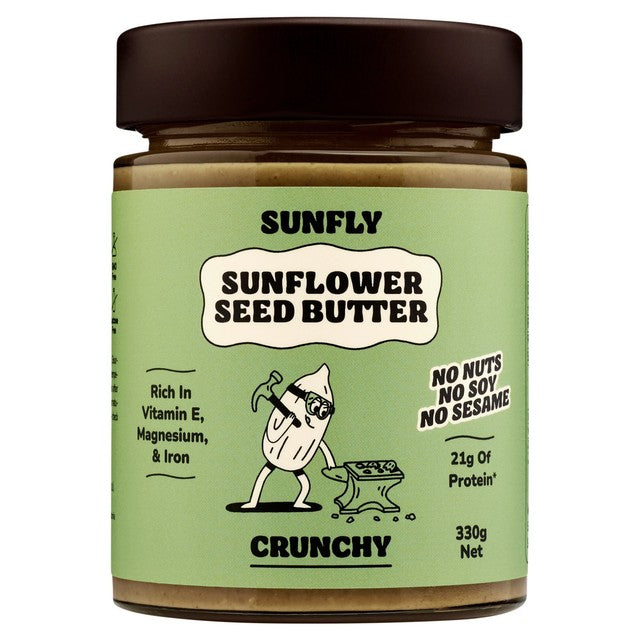 SUNFLY crunchy sunflower seed butter 330g (British brand)