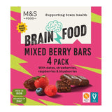 M&S M&S Brain Food Mixed Berry Bars Snack Bars 4 x 35g- Buy online at McGrocer