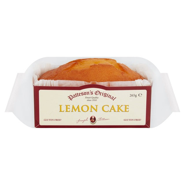 Patteson's gluten free lemon loaf cake 265g, imported from the UK