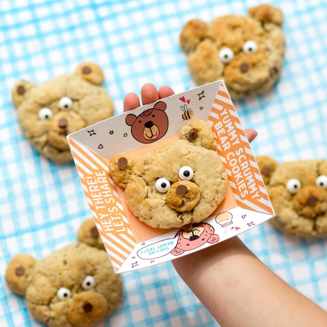 Craft & Crumb Teddy Bear Biscuits Bake & Craft Kit 255g - British product