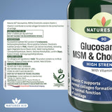 Natures Aid Glucosamine MSM Chondroitin supplement 90 tablets, imported from the UK
