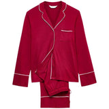 M&S women's cotton modal pyjama set red L, imported from the UK