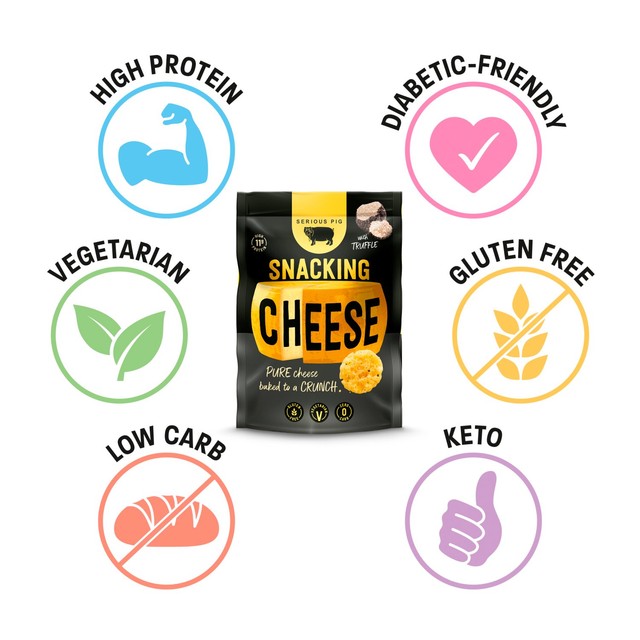 Serious Pig truffle snacking cheese 24g (British brand)