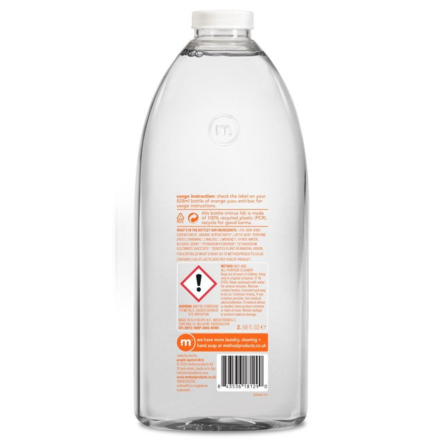 Method Antibacterial All Purpose Cleaner Orange Yuzu 2L, imported from the UK