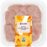 Ocado, trozos de pechuga de pollo británica, pollo fresco, 450 g