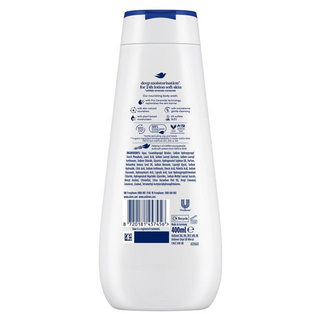 Dove deeply nourishing body wash 400ml - British product