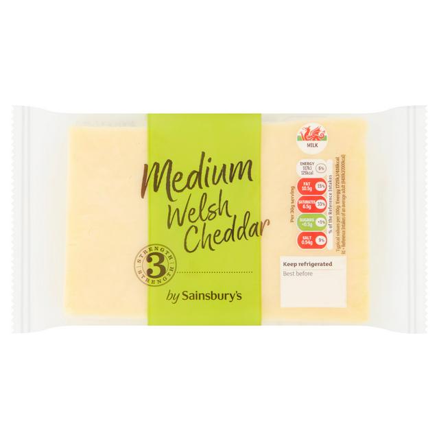 Sainsburys Medium Welsh Cheddar 400g
