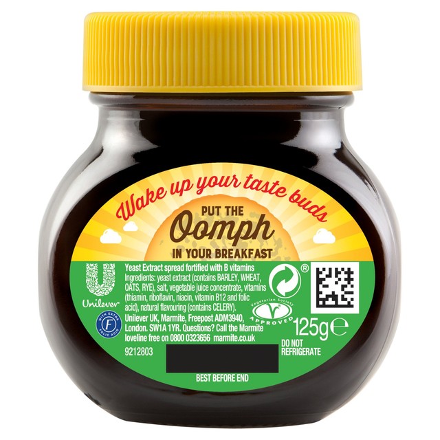 Marmite Original yeast extract spread 125g, imported from the UK