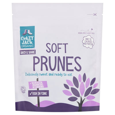 M&S Crazy Jack Organic Soft Prunes Dried Fruit Snacks 200g- Buy online at McGrocer