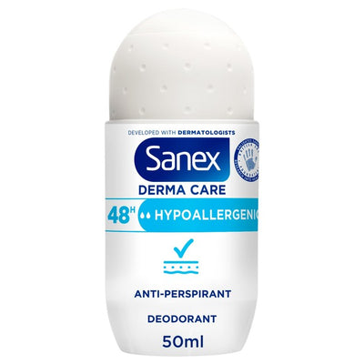 M&S Sanex Derma Care Hypoallergenic Antiperspirant Roll-On Deodorant 50ml- Buy online at McGrocer